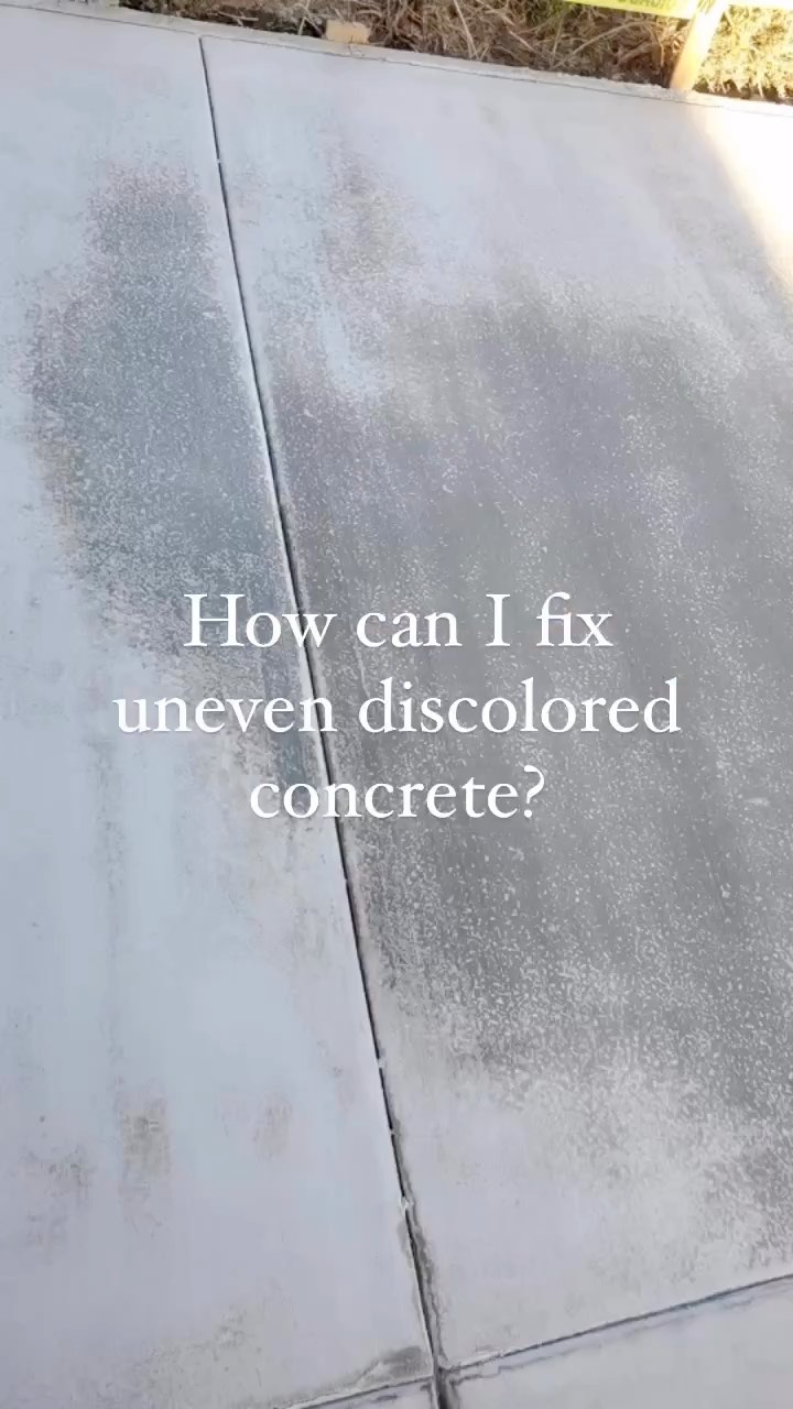 The solution to uneven, discolored concrete #EZCOAT 👏 - #classiccoatings #concr...