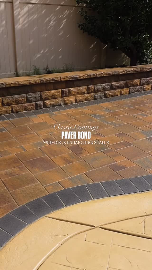 Our Paver Bond sealer locks in joint sand, protects your pavers, and reduces we...